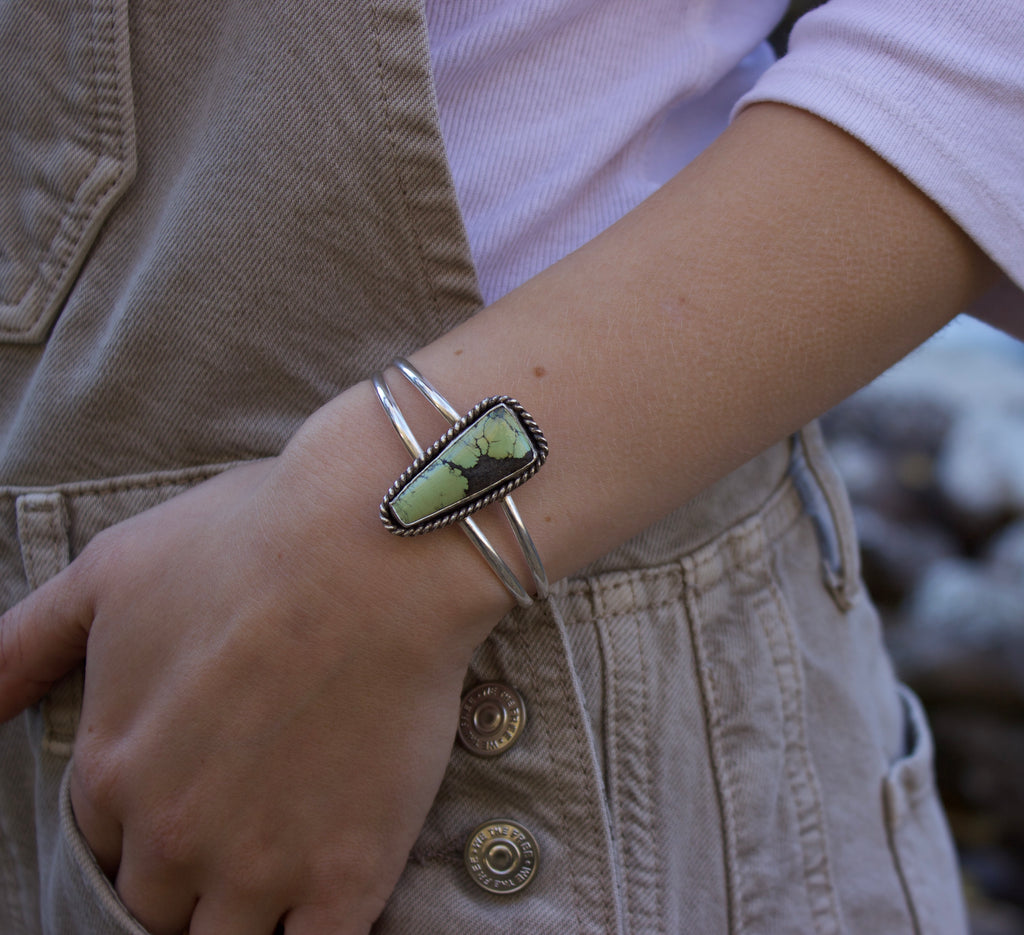 Tundra Green Turquoise Cuff