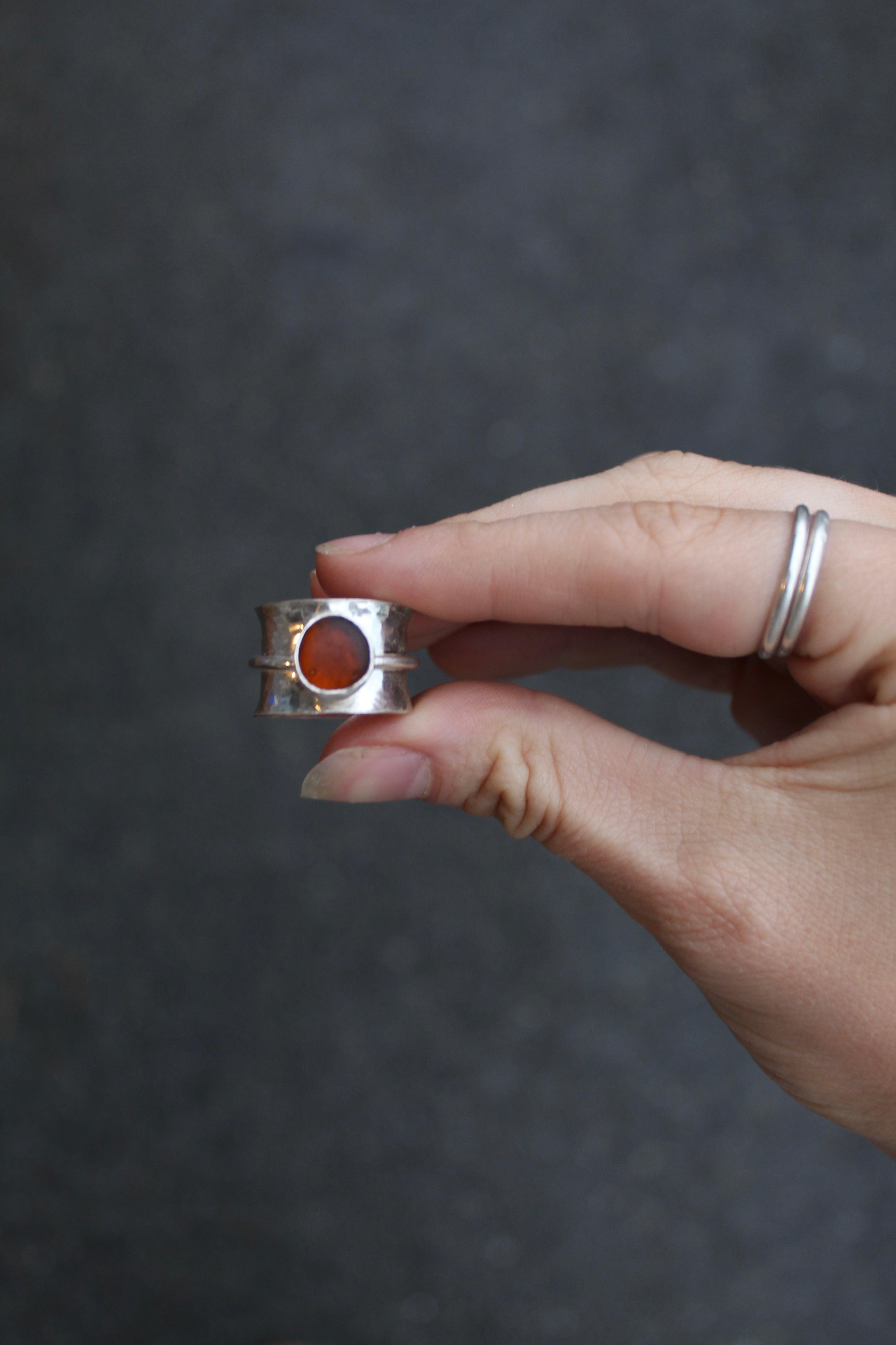 Ak Seaglass Ring Size 7