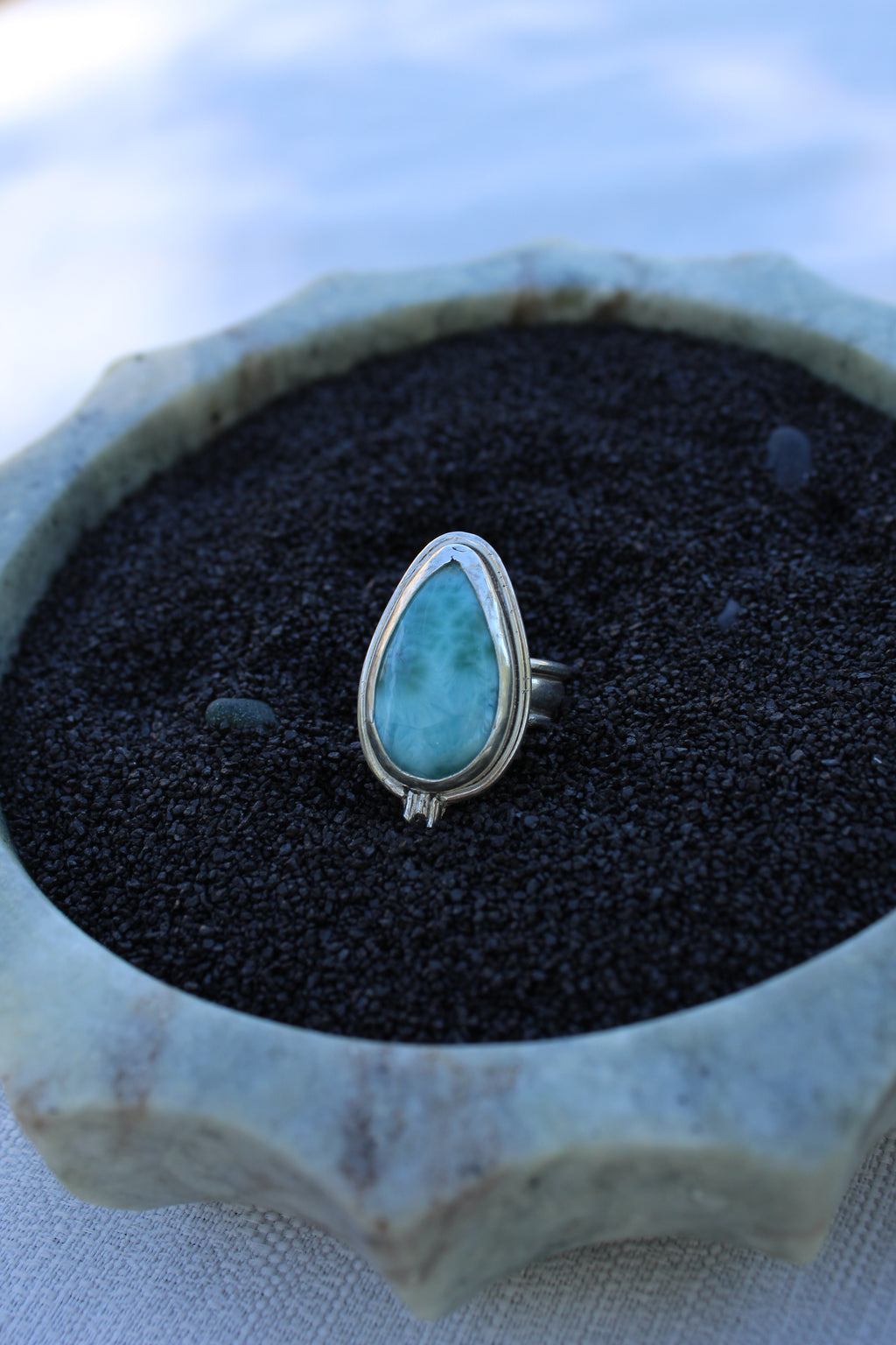 Ocean Reef Larimar ring size 8