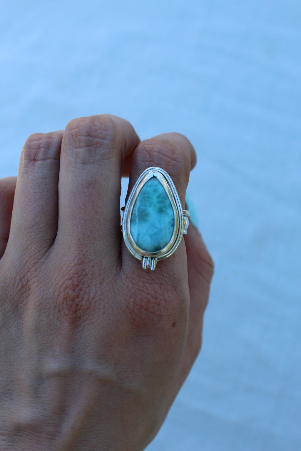 Ocean Reef Larimar ring size 8