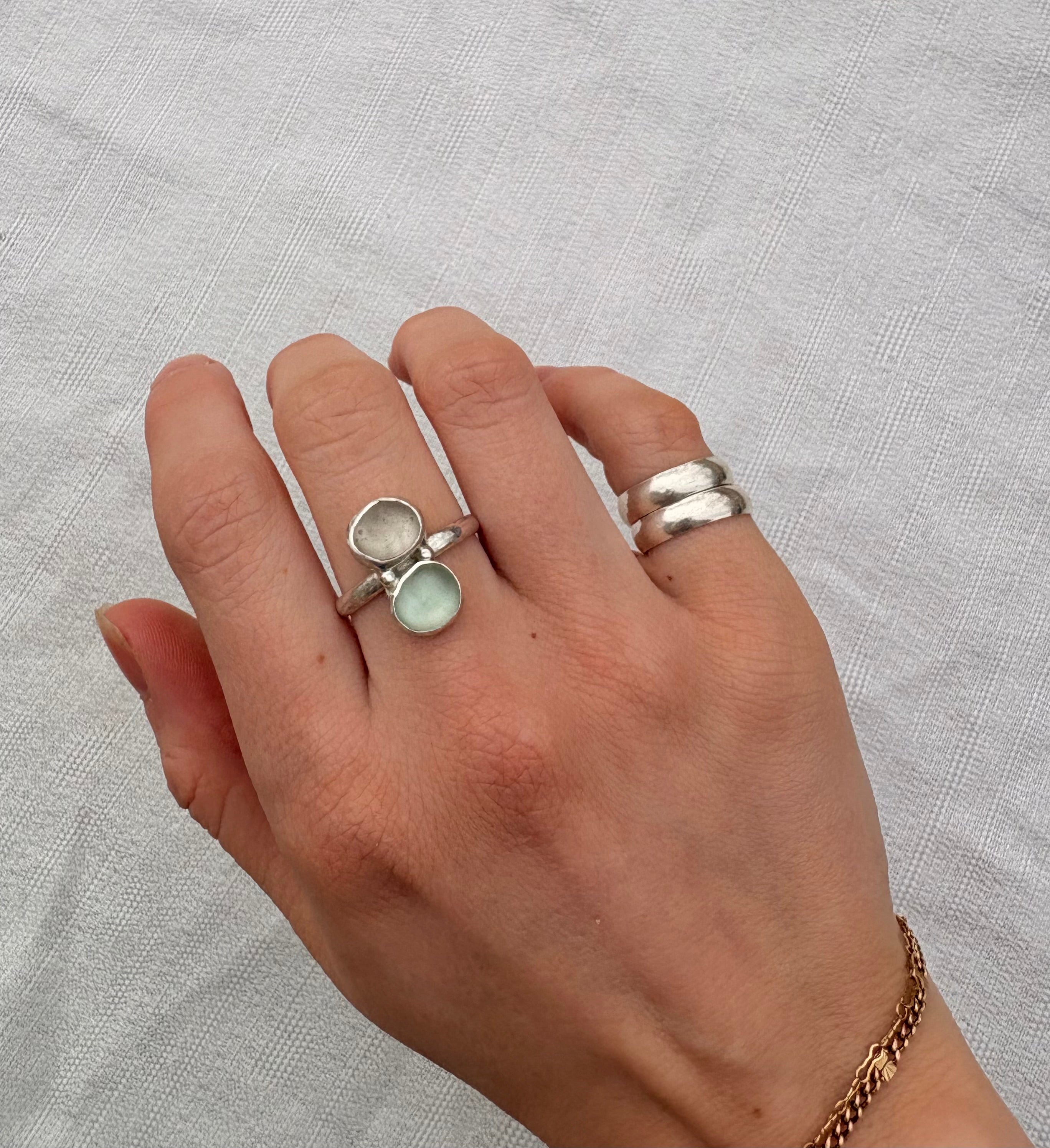 Ak Seaglass Ring Size 9