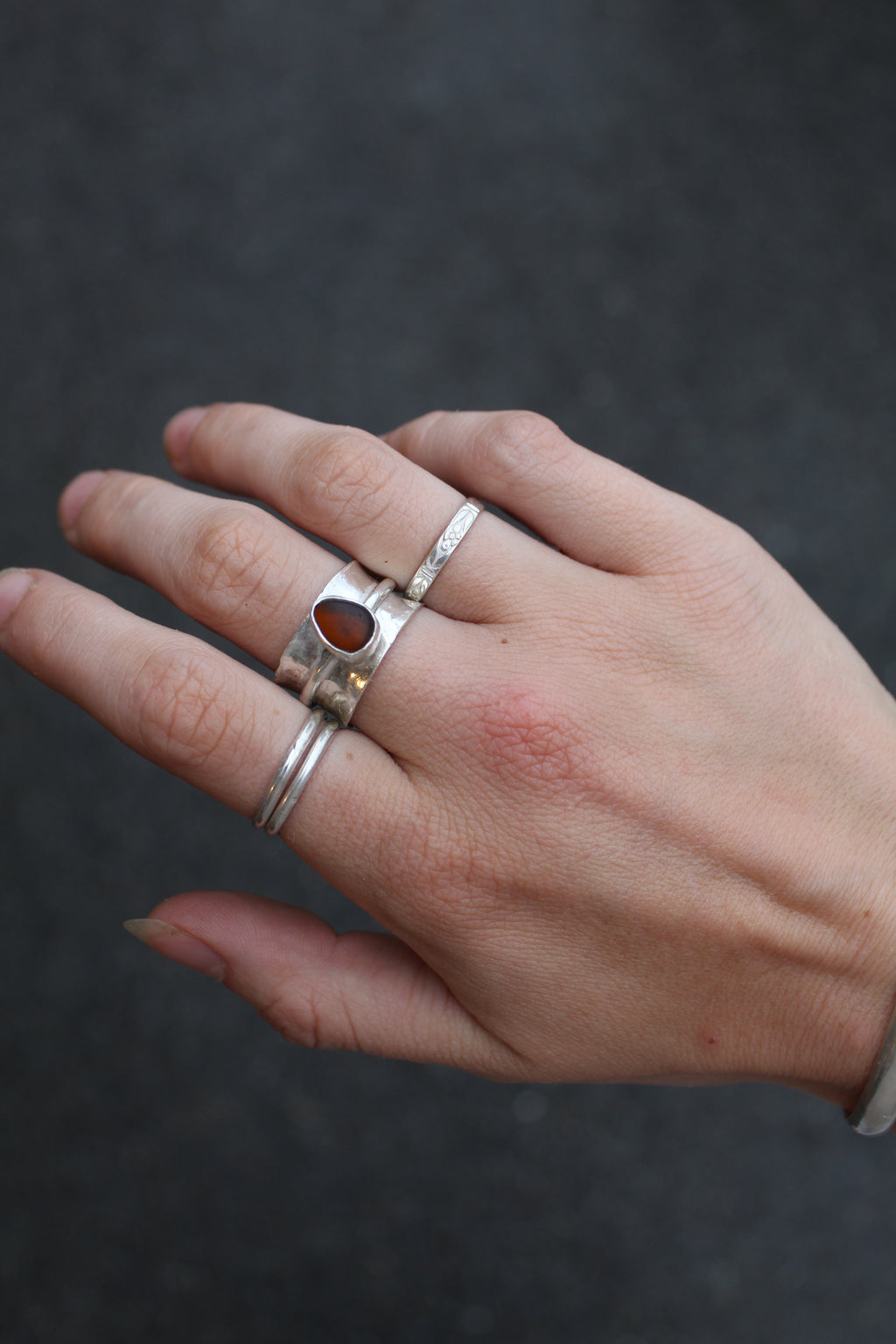 Ak Seaglass Ring Size 8