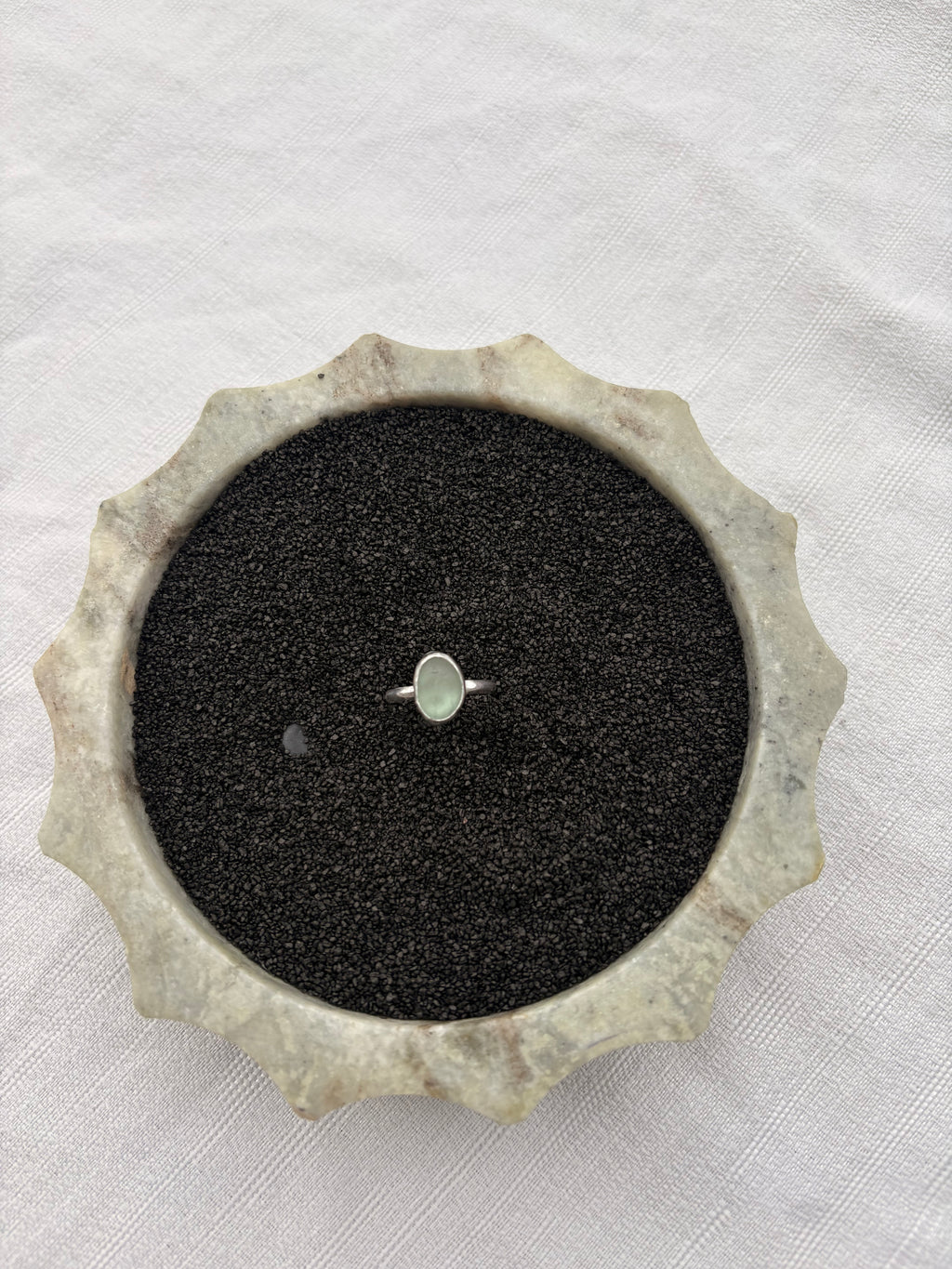 Ak Seaglass ring size 9