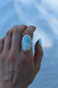 Shore line Larimar ring size 8
