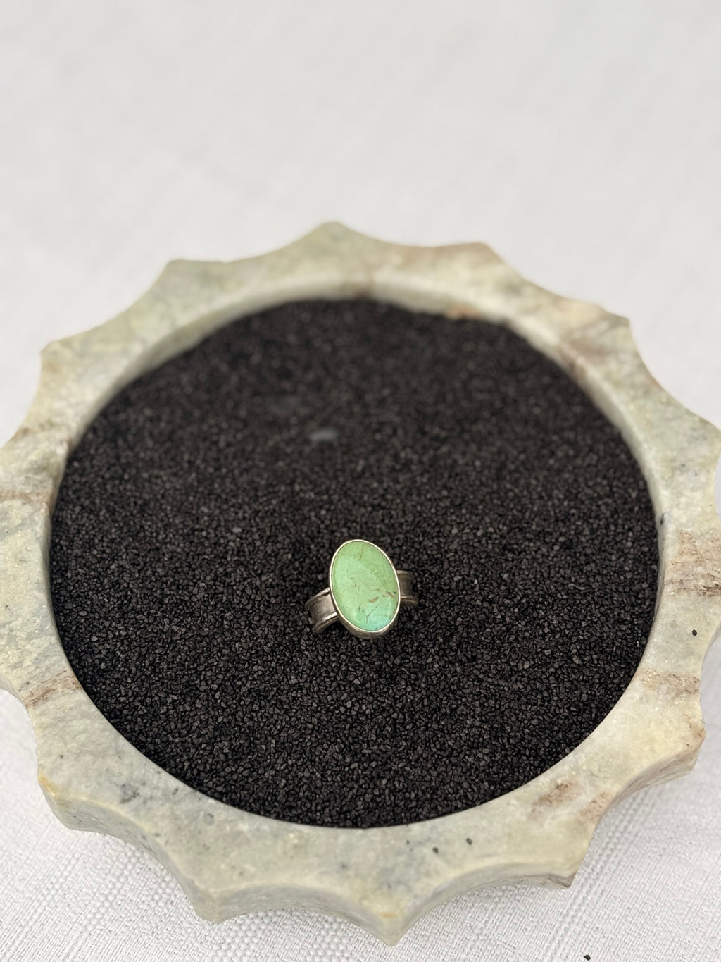 Green Turquoise Ring Size 7