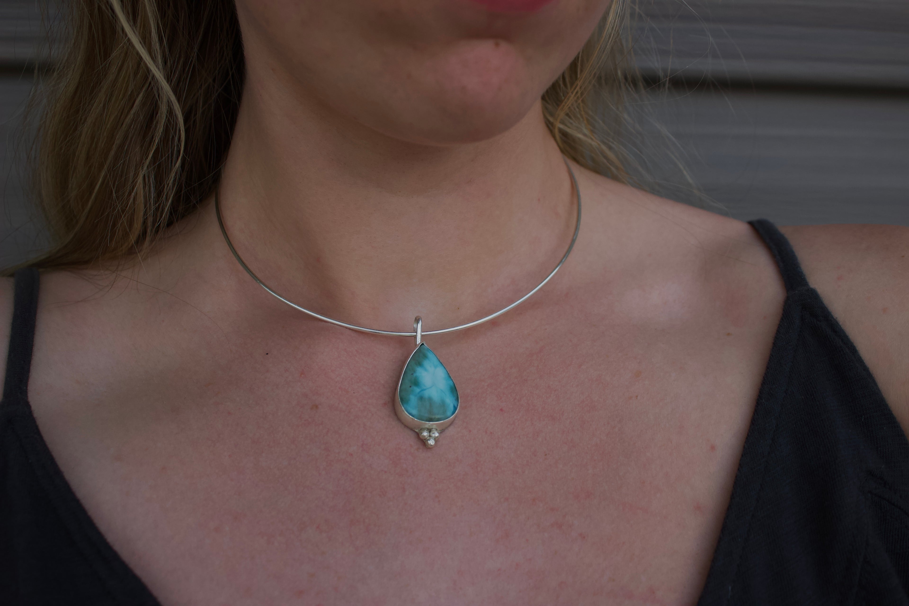 Deep Waters Larimar Pendant