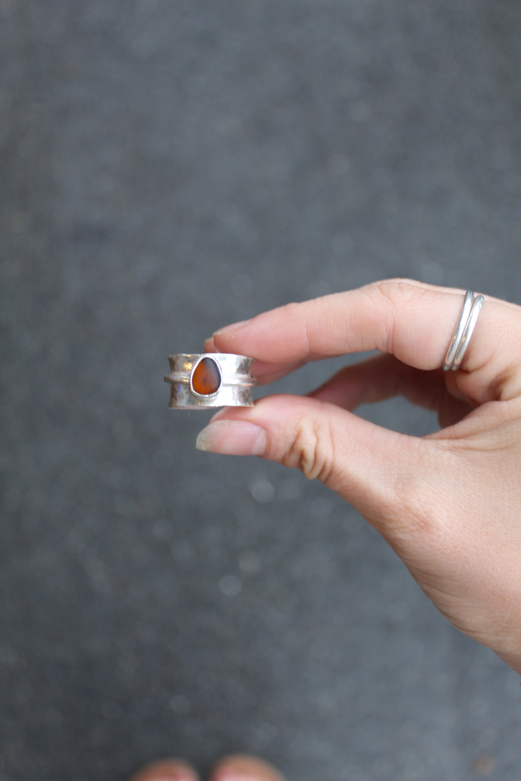 Ak Seaglass Ring Size 8
