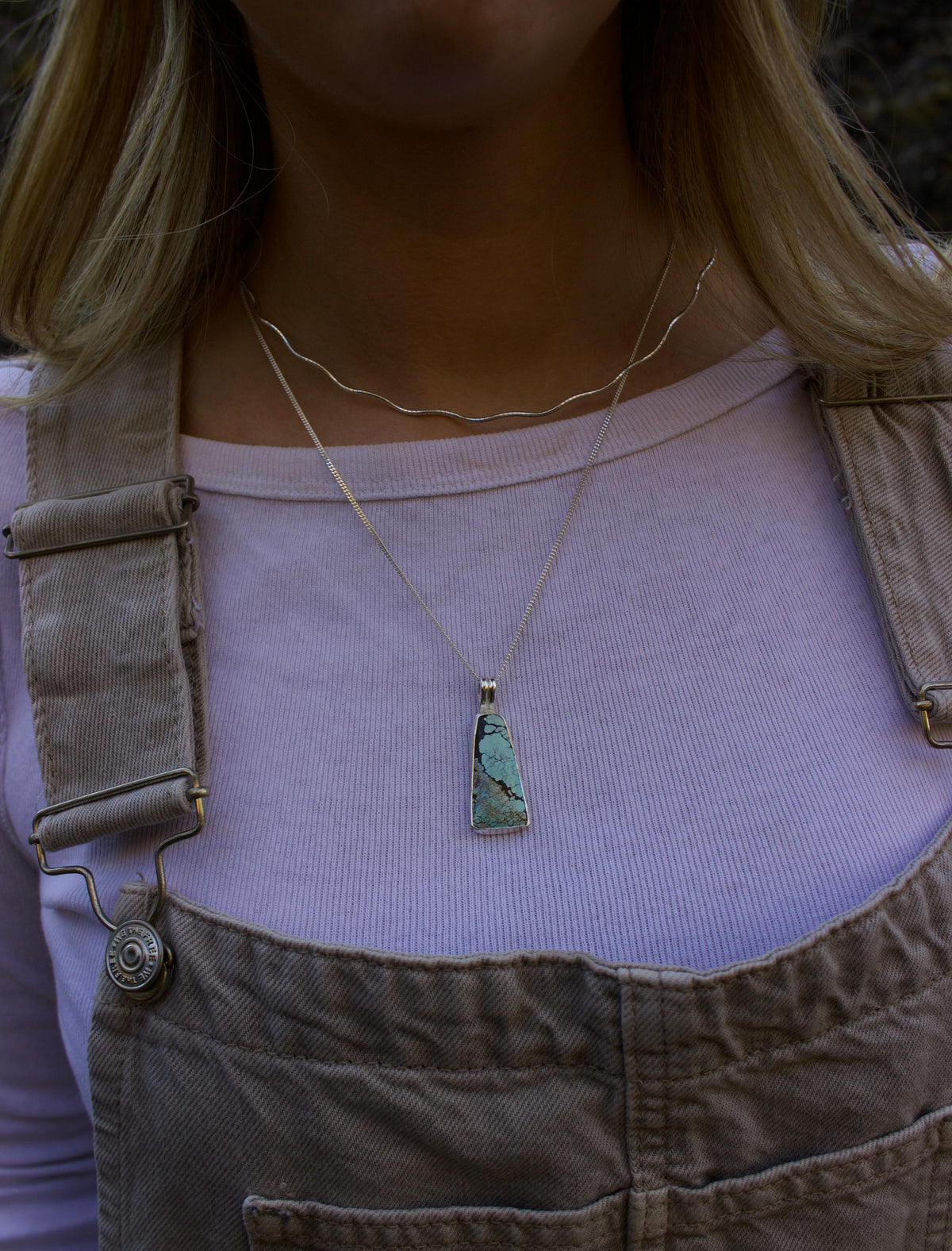 Glacier Blue Turquoise Necklace