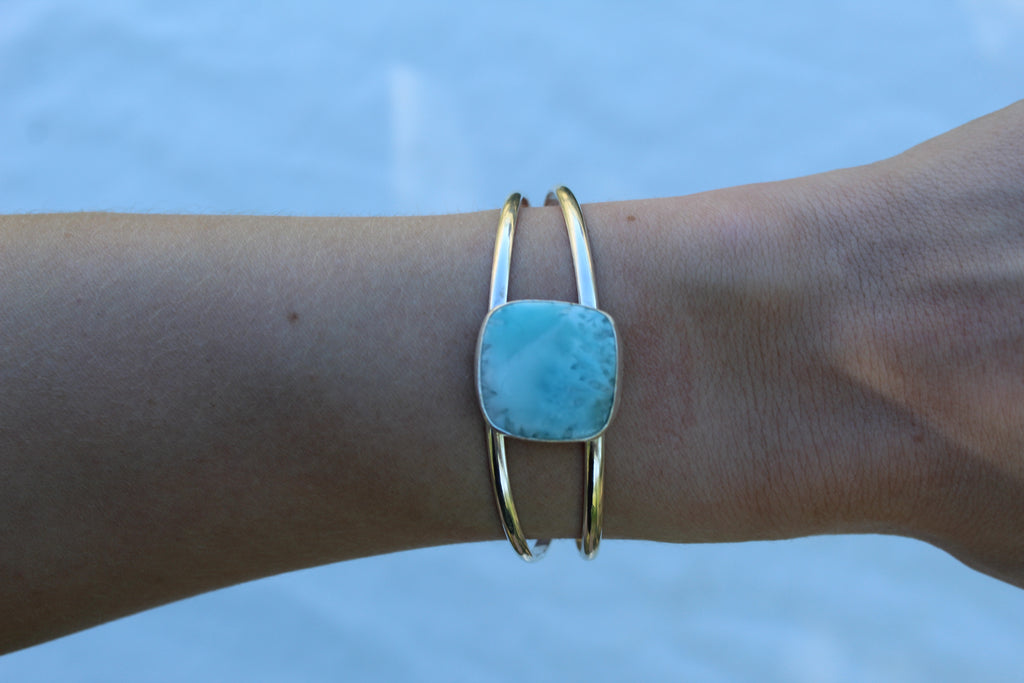 Tropical Blue Larimar Cuff