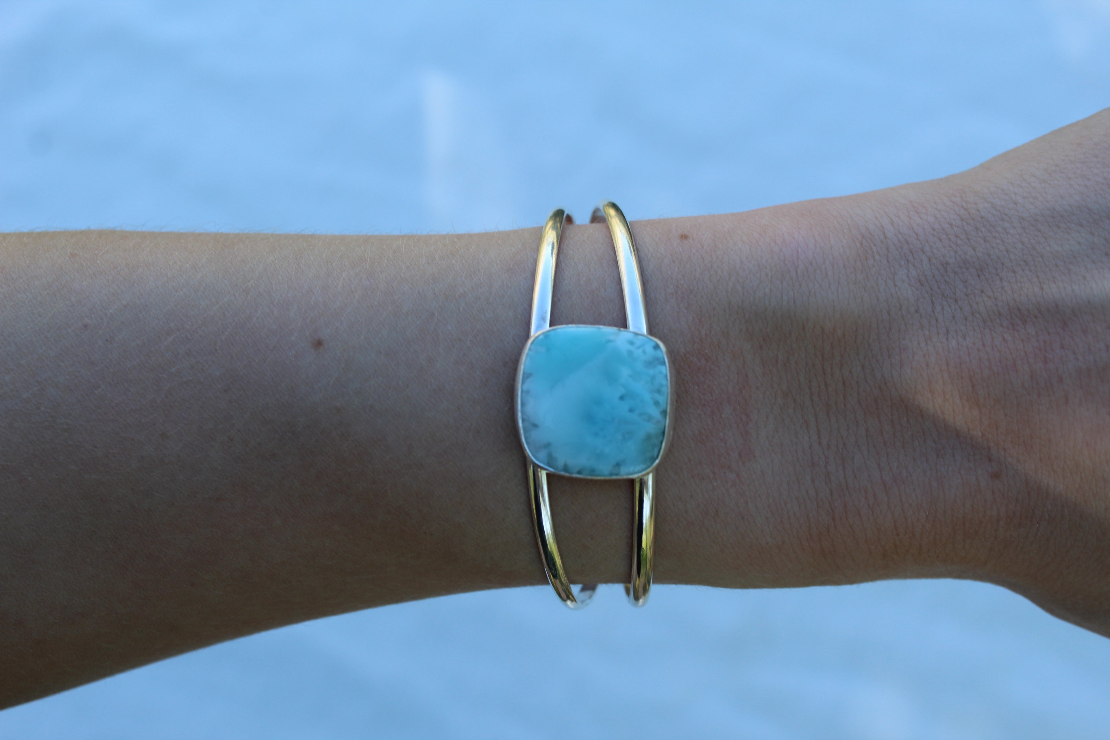 Tropical Blue Larimar Cuff