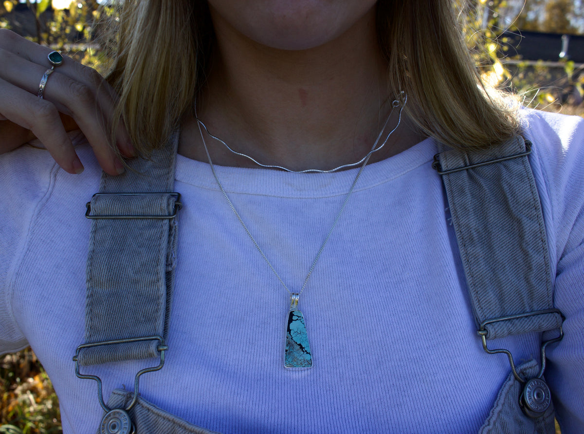 Glacier Blue Turquoise Necklace