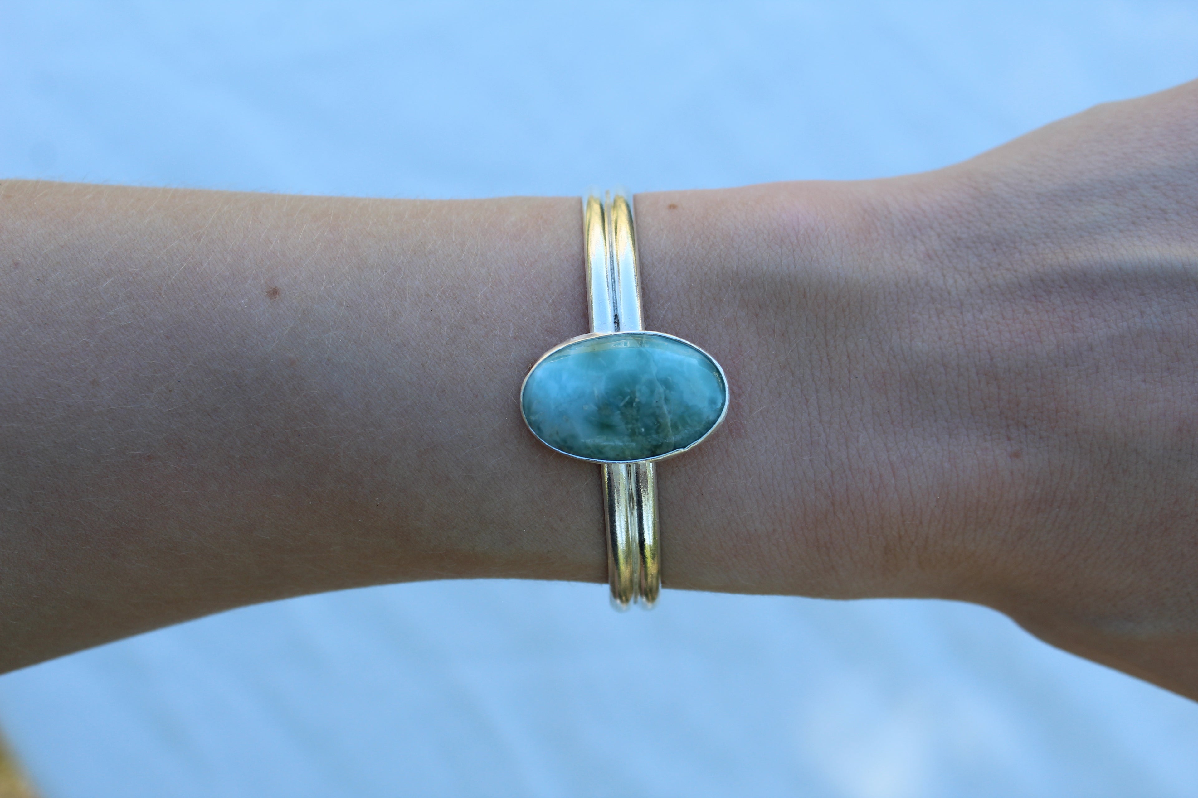 Tide Waters Larimar Cuff