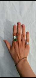 Chunky Seaglass Ring Size 6.5