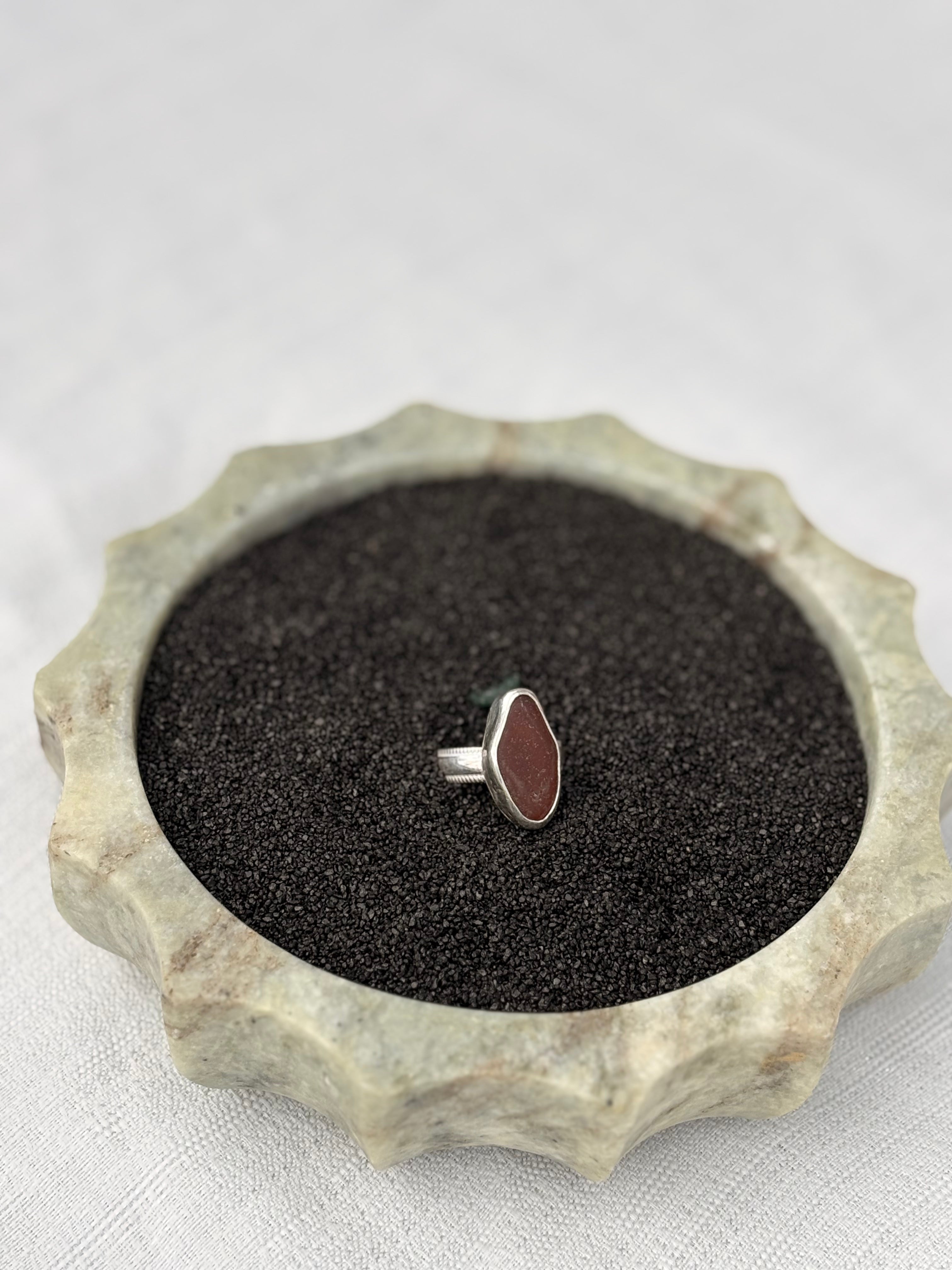 Ak Seaglass Ring Size 8
