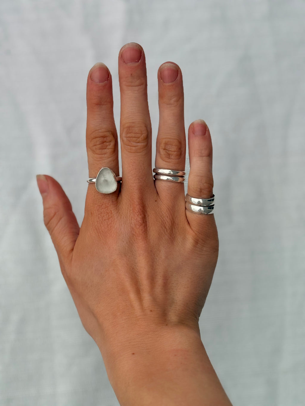 Ak Seaglass Ring Size 8