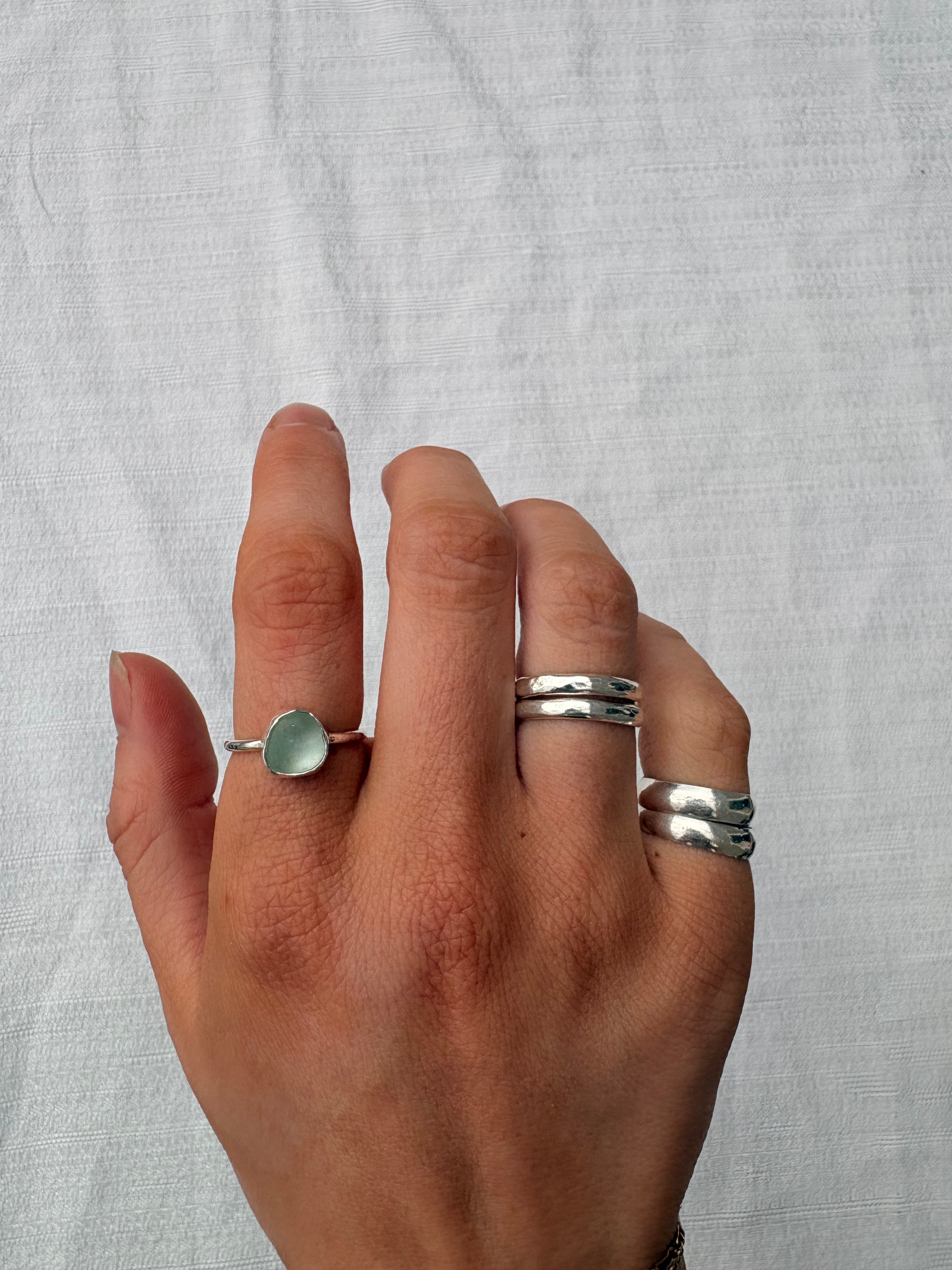 Dainty AK Seaglass Ring size 5.5