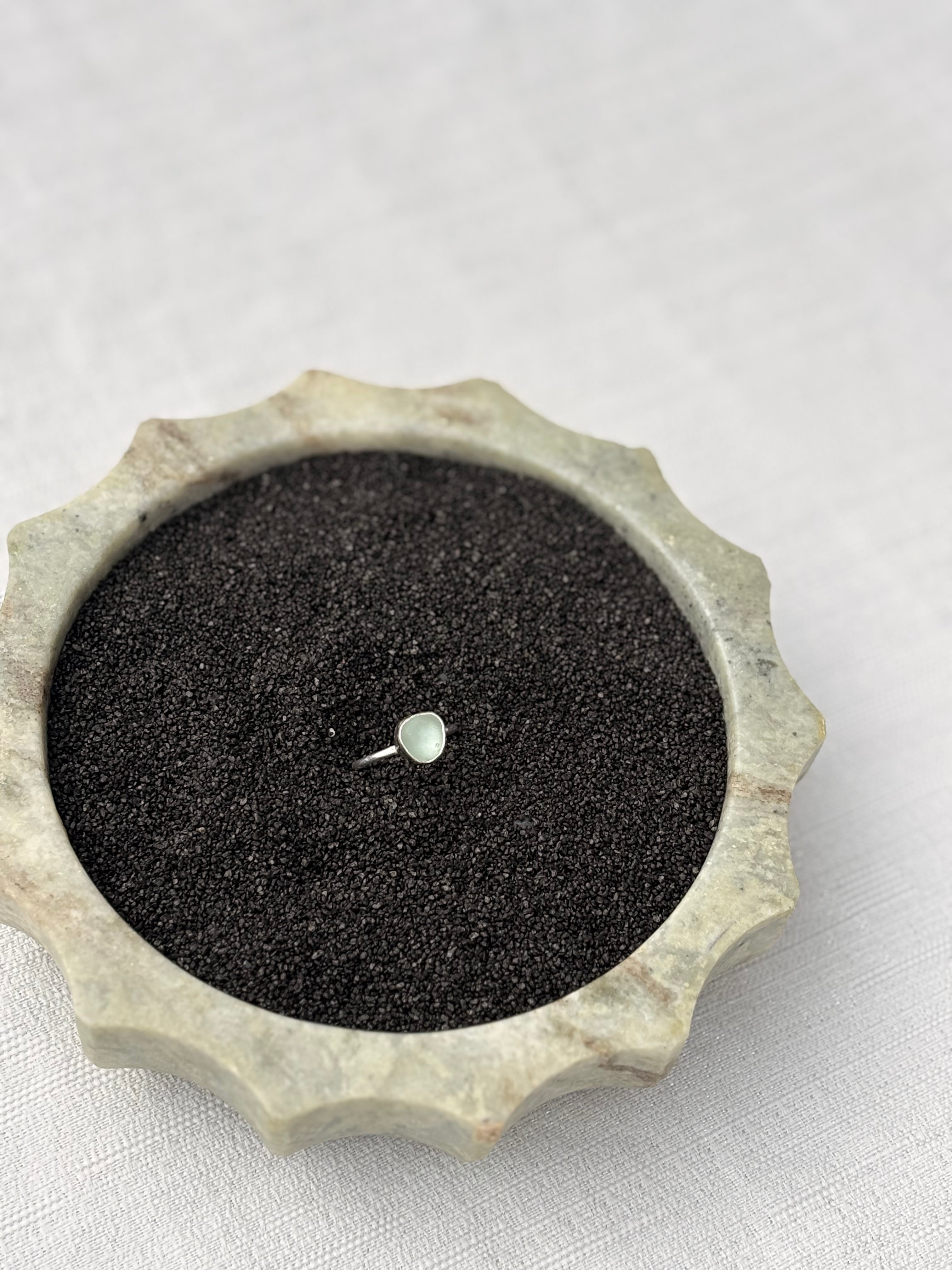 Dainty AK Seaglass Ring size 5.5