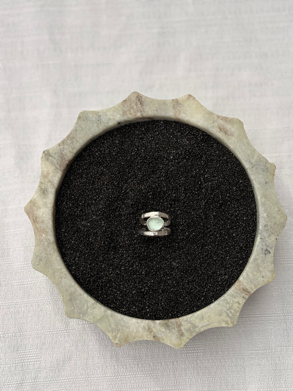Chunky AK Seaglass Ring Size 4.5