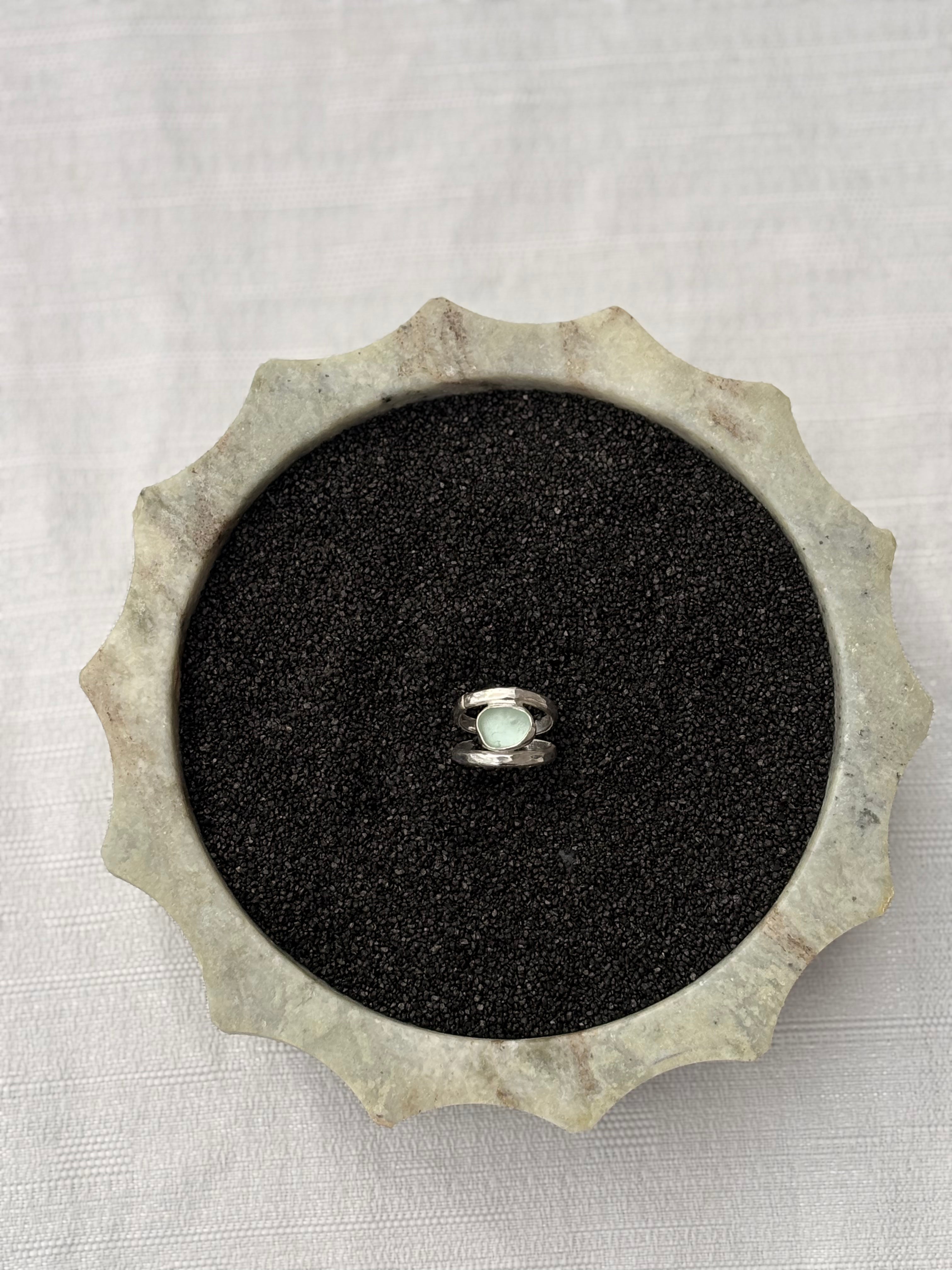 Chunky AK Seaglass Ring Size 4.5