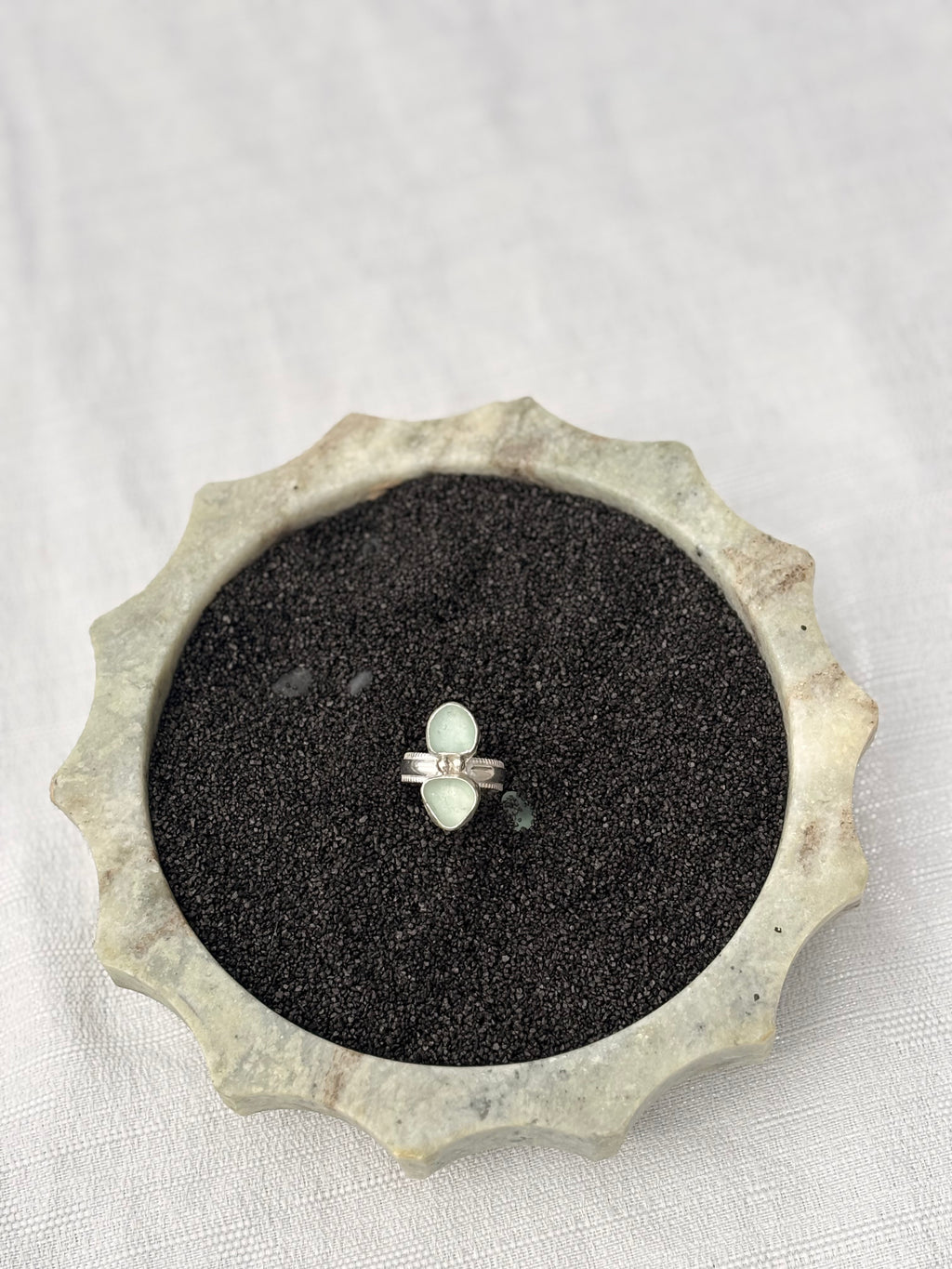 Ak Seaglass Ring Size 6