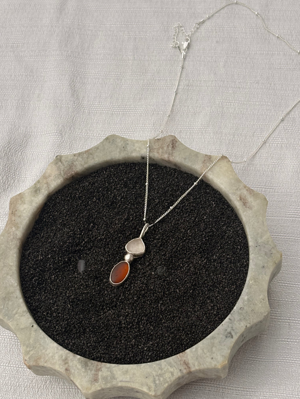 Two Toned Ak Seaglass Necklace